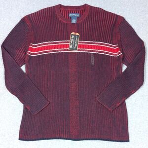 Old College Inn Mens Sweater 2XL Blue/Red Long Sleeve Vintage Style Pullover New